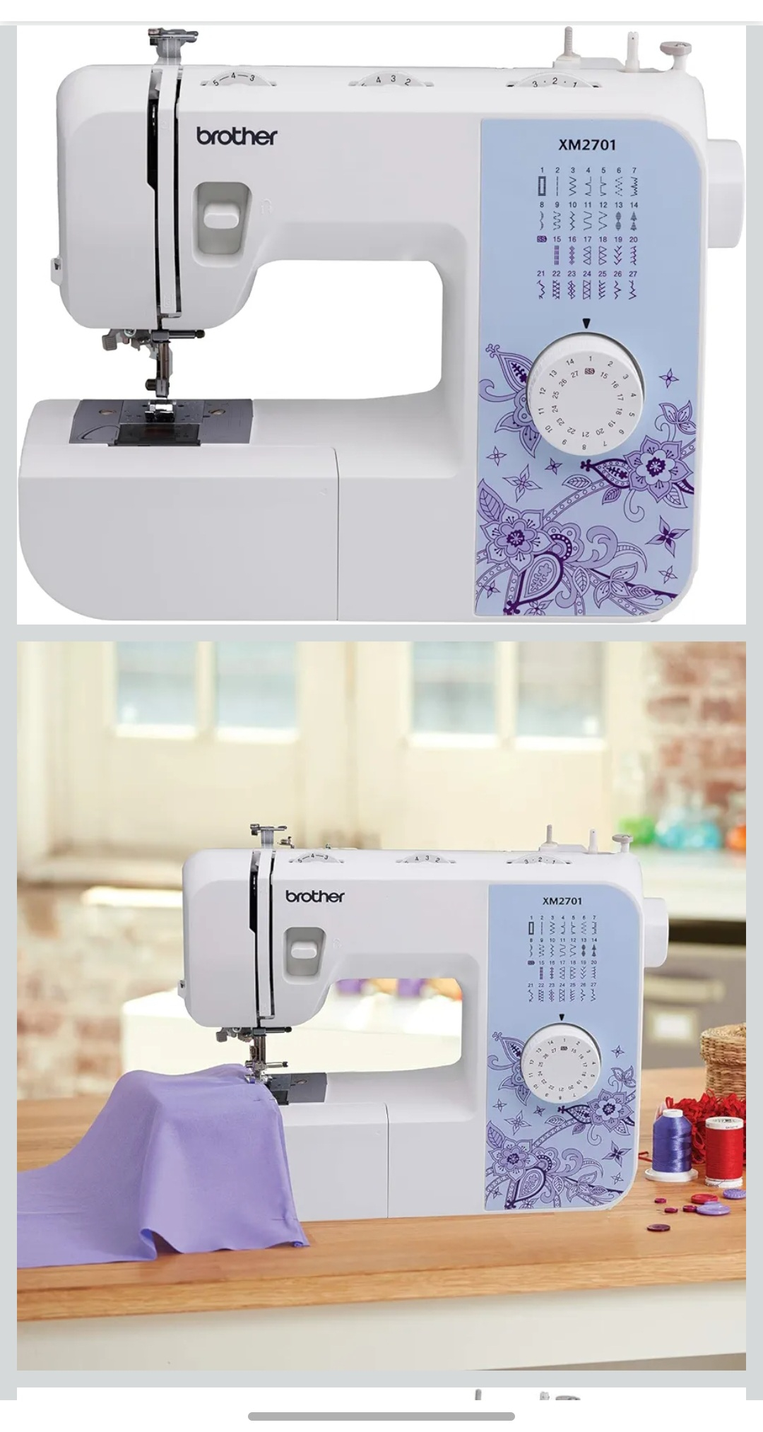 Amazon: Maquina de coser Brother XM2701