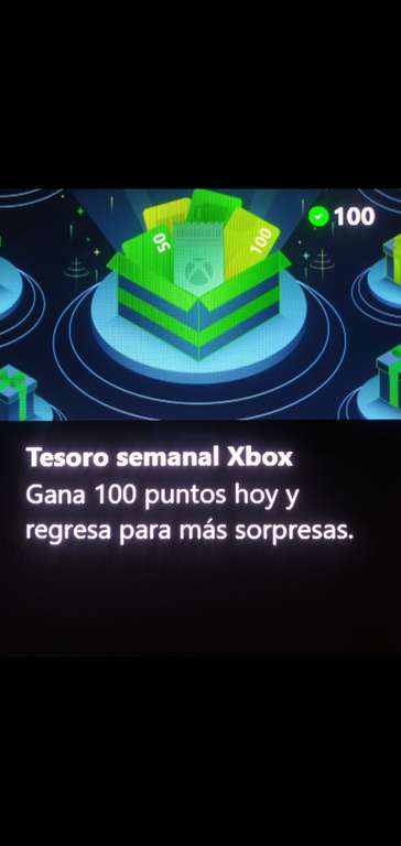 Microsoft Rewards: Tesoro Semanal Xbox