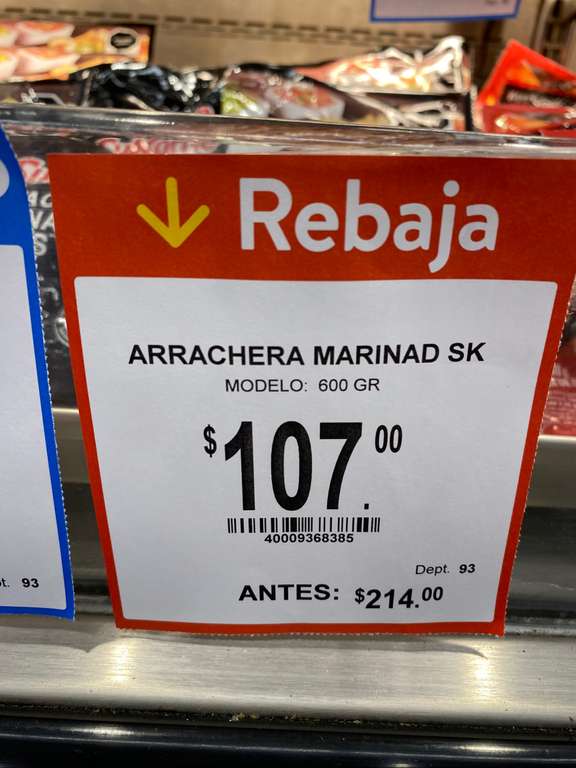 Walmart: Arrachera 600g