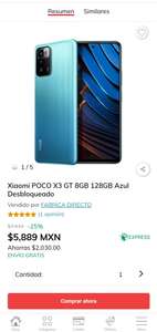 Claro Shop: Xiaomi POCO X3 GT 8GB 128GB Azul Desbloqueado