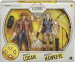 Amazon: Hasbro, Marvel X-Men Series, Figura de Hawkeye y Logan, con Diseño Premium
