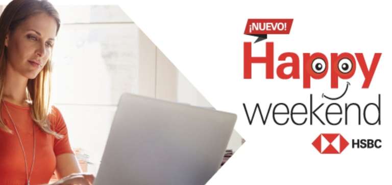 HSBC Happy weekend: 30% en Gasolina, 20% con Tarjeta Digital, 15% con TDC,  Del 29 de abril al 02 de mayo 2022