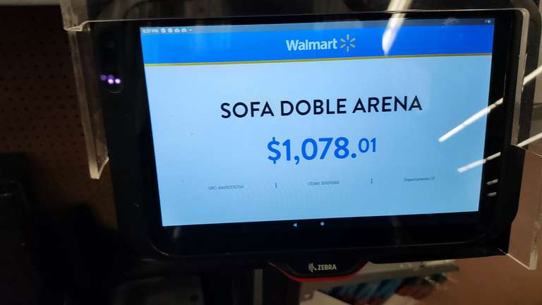 Walmart: Sofá doble arena