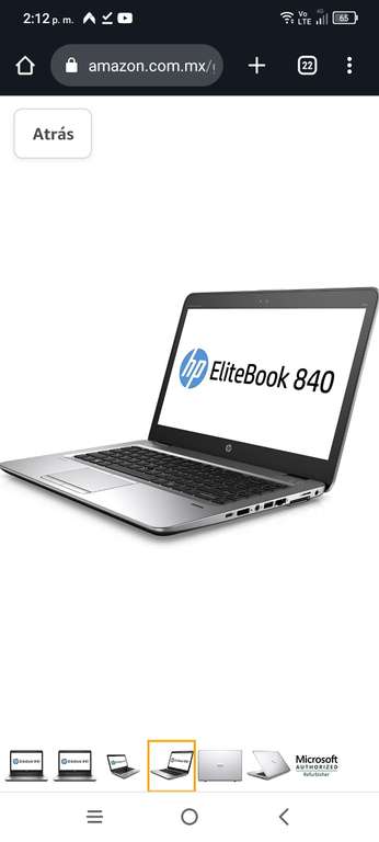 Amazon: HP EliteBook 840 G3 Business Laptop 14 Anti-Glare FHD Intel Core i5-6200U 16 GB DDR4 1 TB SSD Windows 10 Pro (reacondicionado)