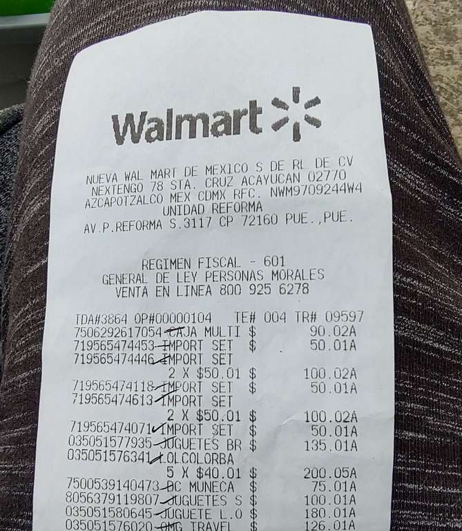 Walmart: Recopilación de juguetes en liquidación