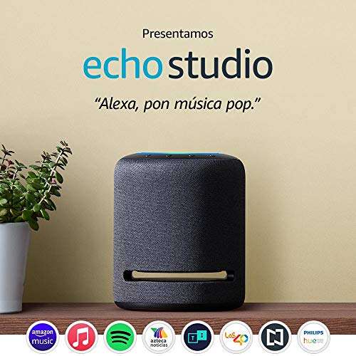 Amazon: Echo Studio - Bocina inteligente de alta fidelidad con Alexa Doby Atmos