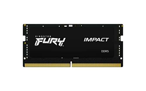 Amazon: Kingston Fury Impact DDR5, Memoria RAM, Capacidad: 8GB, Frecuencia: 4800MT/s, Latencia: CL 38, Factor de Forma: SODIMM 262