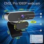 Amazon: Cámara web HD 1080P, Webcam PC con Microfono de vídeo digital en vivo con micrófono dual integrado, cámara de computadora USB.