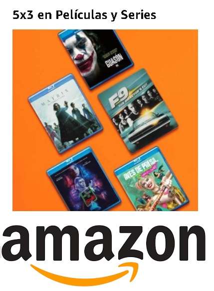 Amazon: 5x3 en películas y series
