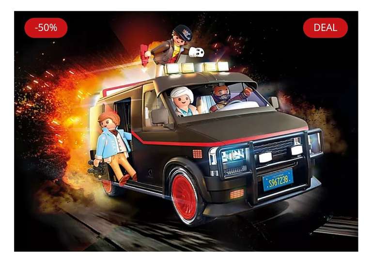 Playmobil: furgoneta del equipo A con 50% de descuento
