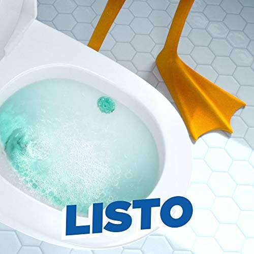 Gel Limpiador Pato para Sanitarios con Aroma Lima Fresca, Contiene 1  Aplicador y 6 Discos de Gel, 36 ml.