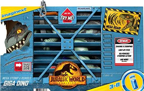 Amazon: Imaginext Jurassic World, Dinosaurio Mega Rugido Salvaje, Juguete para niños de 3 años en adelante