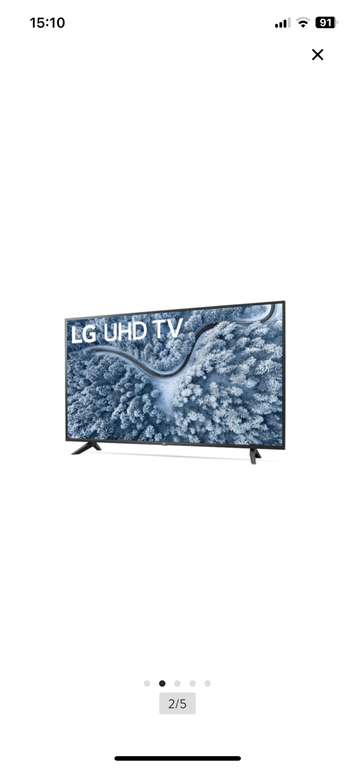 Walmart: Smart TV LG 65" 4K UHD Compatible con Alexa - 65UP7050ZUA