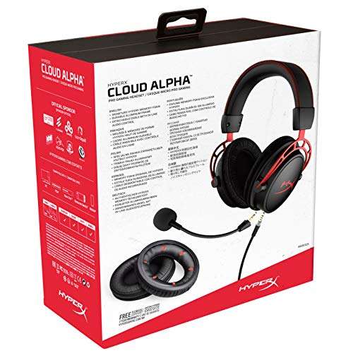 Amazon: HyperX Cloud Alpha Audífonos Para Gaming Color Rojo Oferta $974 | Pagando en efectivo