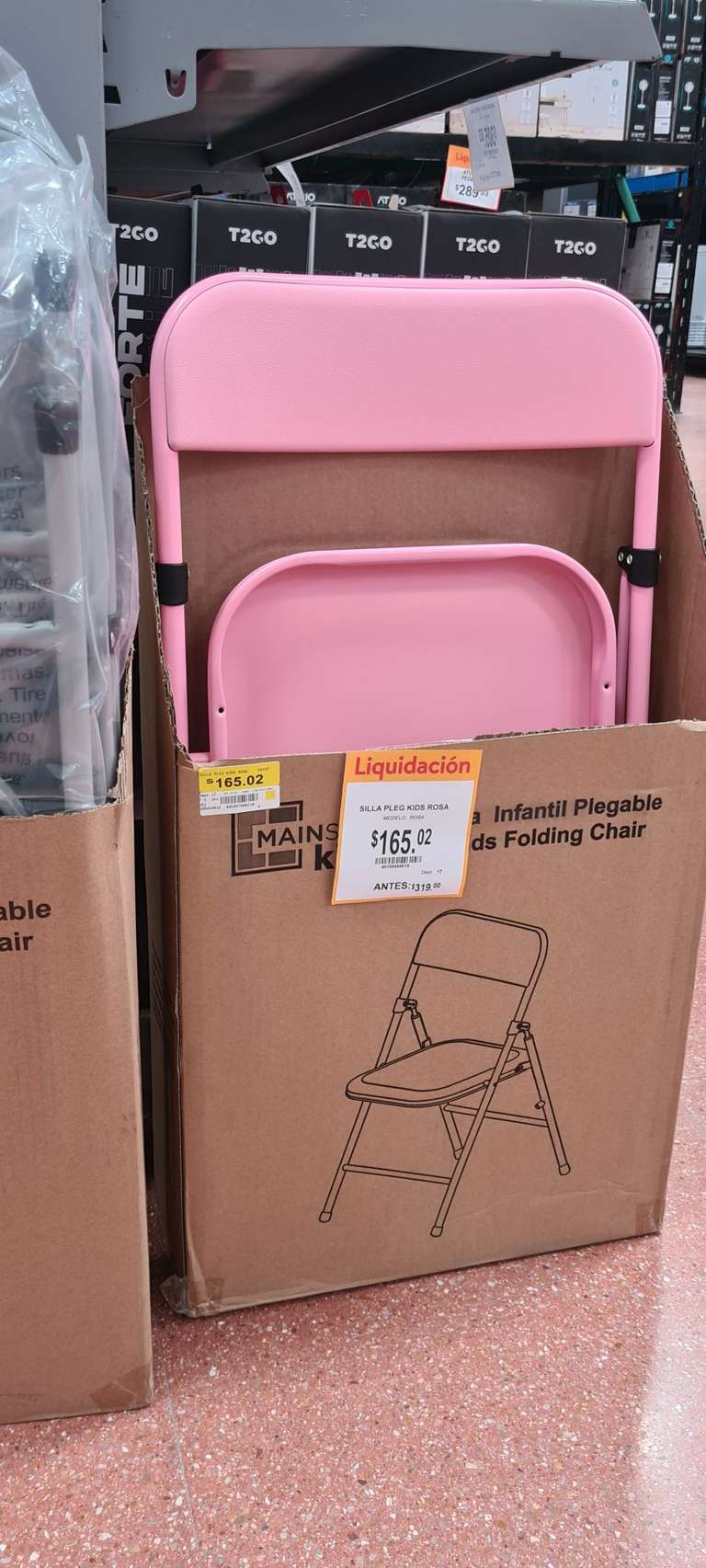 Walmart: Silla pleg kid rosa