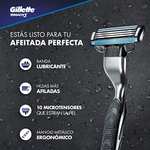 Amazon: GILLETTE Mach3, Cartucho de Rastrillo para Afeitar, 4 Repuestos con 3 Hojas para Rasurar la Barba