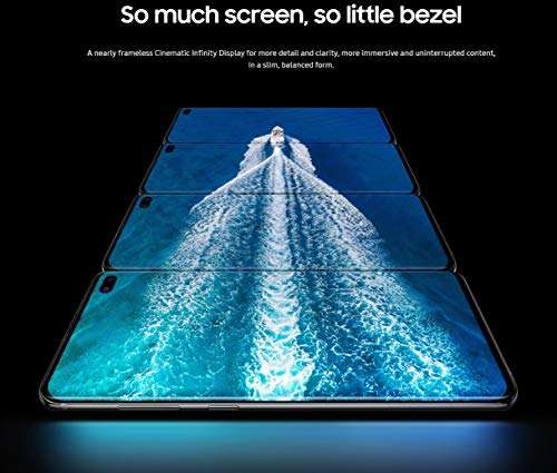 Amazon: Samsung Galaxy S10+, 128GB, Prisma Negro - Totalmente desbloqueado (Reacondicionado)