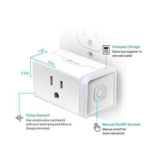 Amazon: Enchufe Inteligente TP-LINK HS103P2 Wifi 2 Pack -Blanco