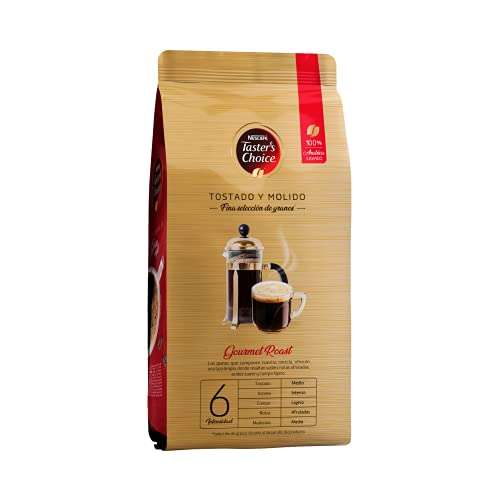 Amazon: Nescafe - Café Tostado y Molido Nescafé Taster’s Choice Americano Roast Bolsa 1kg, 1025 grams, 1000 gramo