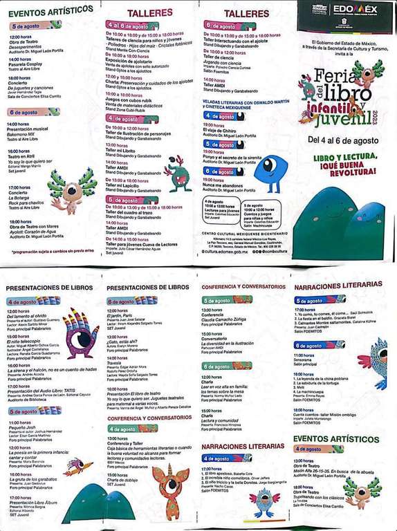 Feria del Libro Infantil y Juvenil GRATIS en Texcoco