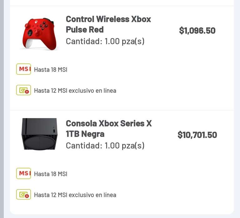 Soriana: Consola Xbox series X (al pagar con falabella)
