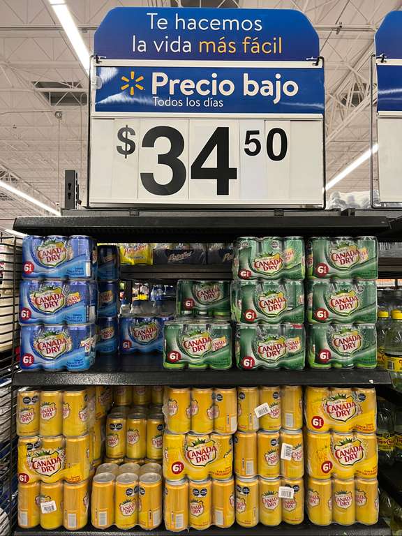 Walmart: Canada Dry en diferentes presentaciones. | Oaxaca