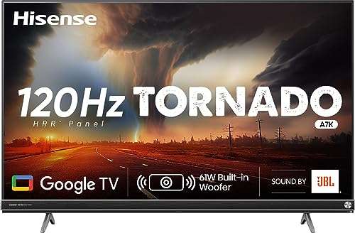 Amazon: Hisense-Pantalla 4K de 65" 65A7K Google Smart TV 2023