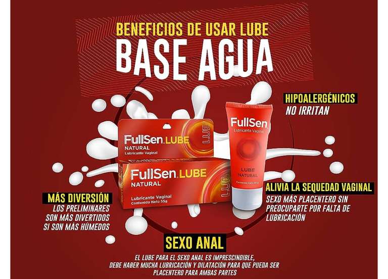 Amazon: Lubricante FullSen Lube Natural, base agua 55gr.