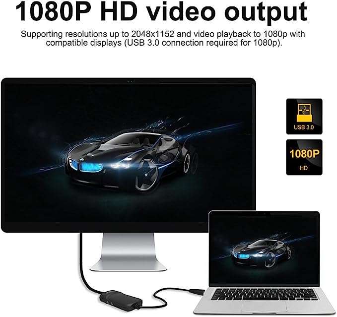 Amazon: Wavlink USB 3.0 a DVI/HDMI/VGA Adaptador de gráficos de video universal