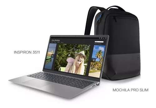 Mercado Libre: Laptop Dell Inspiron 3511 I3 8gb 256gb + Mochila Pro Slim | Pagando con Banorte, HSBC, Citibanamex, etc