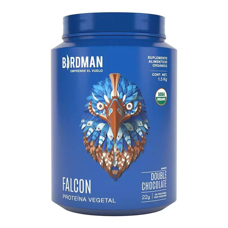 COSTCO: Birdman Falcon Proteína Vegana Orgánica Sabor Doble Chocolate 1.5 kg