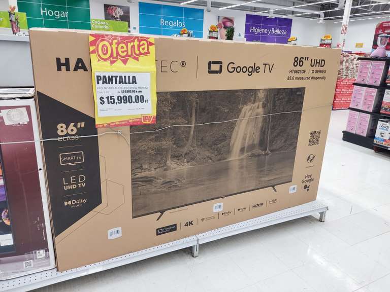 Casa Ley: Pantalla Led HarmonTec 86" UHD 4K Google TV $15,990 (y mas pantallas grandes a precios interesantes)