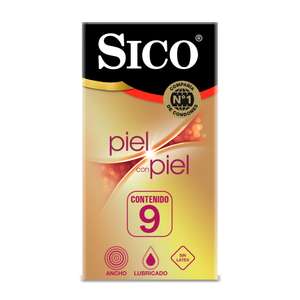 Amazon: Condones Sico Piel con Piel 9pz (Sin latex)
