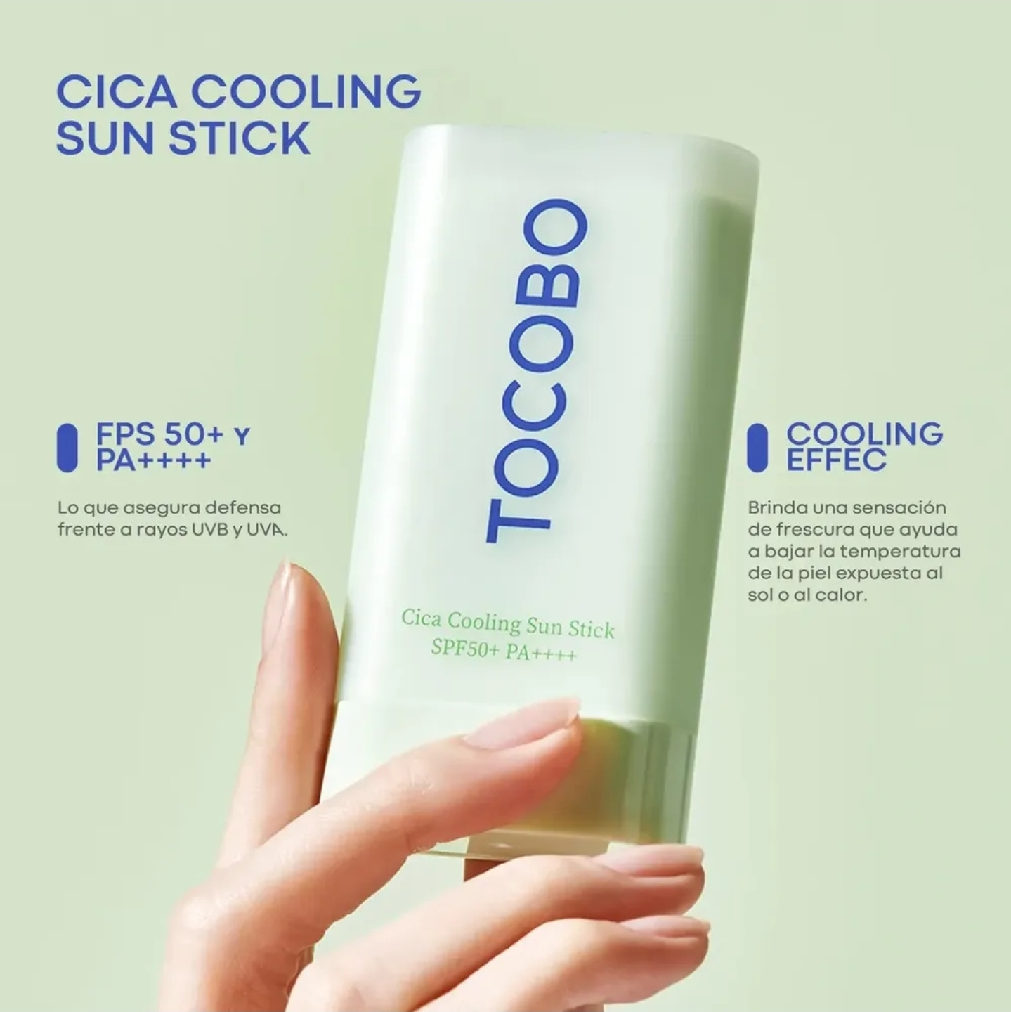 Mercado Libre: Tocobo protector solar en barra Cica Cooling (aloe vera) Sun Stick Spf50+pa++++ 18g l Mercadolibre