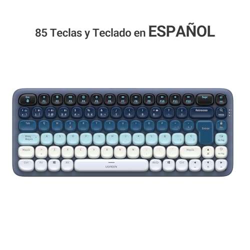 Amazon: UGREEN Fun＋Kit Teclado y Mouse Español Inalámbrico