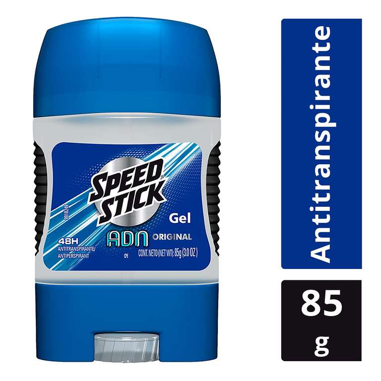 Amazon: Antitranspirante Speed Stick ADN gel 85gr-planea y cancela + cupón ($33.45 si compras 10 pz)