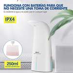 Amazon: Dispensador de Jabón Baño Automático Portátil 250ml, con Sensor de Movimiento por Infrarrojos