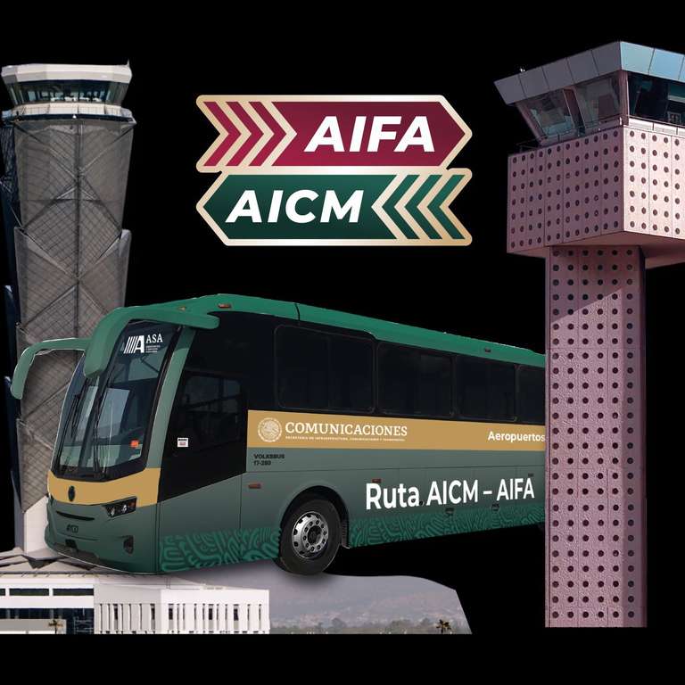Transporte Gratuito del AIFA al AICM y Viceversa Hasta el 29 de Febrero