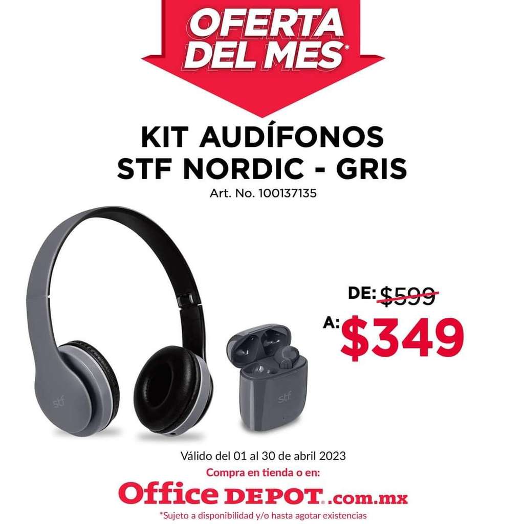 Office Depot: Audífonos STF NORDIC 