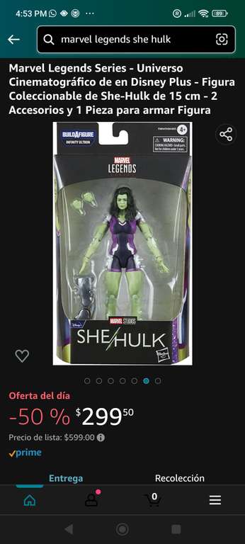 Amazon: Figura She Hulk (hulka) Marvel Legends