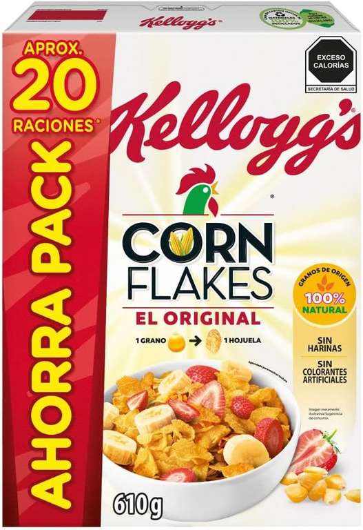 Amazon: Kellogg's | Corn Flakes Cereal | 610 gr