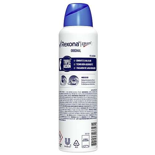 Amazon: Desodorante para pies Rexona Efficient Antibacterial 153 ml | Planea y Ahorra