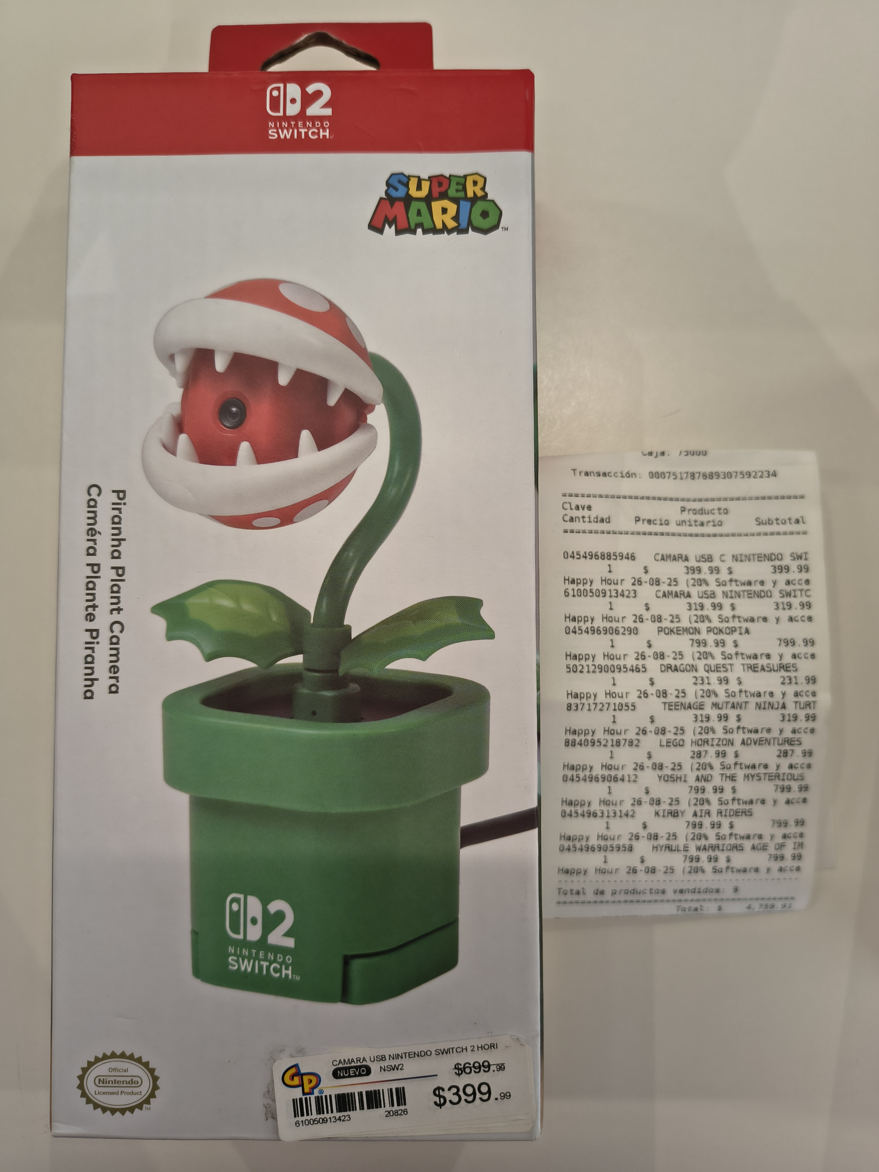 GamePlanet Camara Nintendo Planta Piraña