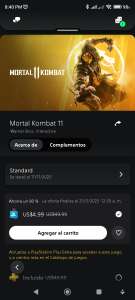 PlayStation Store: Mortal kombat 11