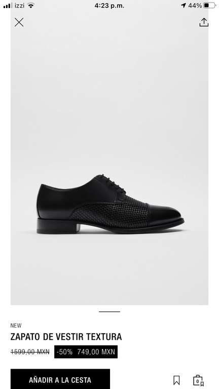 ZARA: Zapato de vestir textura - promodescuentos.com