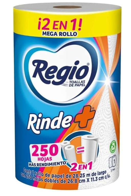 Amazon: Regio Rinde+ Toallas de papel