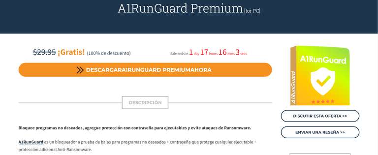 Shareware On Sale: A1RunGuard Premium PC