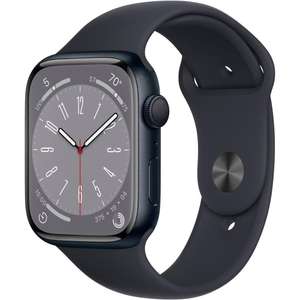 Amazon: Apple Watch Series 8 GPS, 45mm - Funda de Aluminio Medianoche con Correa Deportiva Medianoche (Reacondicionado) (Versión de USA)