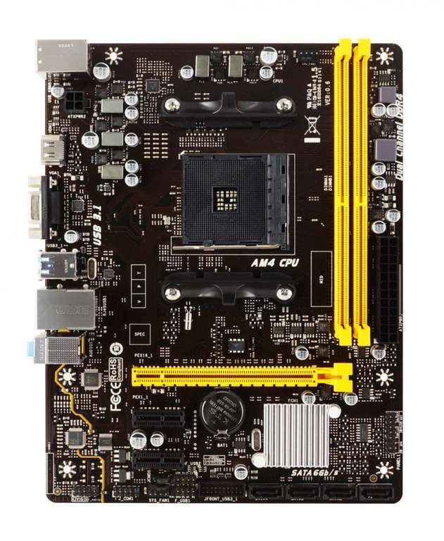 CyberPuerta: Tarjeta Madre Biostar A320MH, S-AM4, AMD A320, HDMI, 32GB DDR4 para AMD