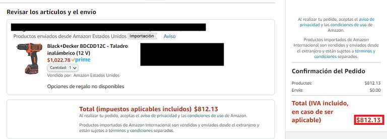 Amazon: Black+Decker BDCDD12C - Taladro inalámbrico mini (12 V)